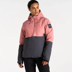 Dare 2b - Women's Snowburst Overhead Ski Jacket | Dusty Rose Grey