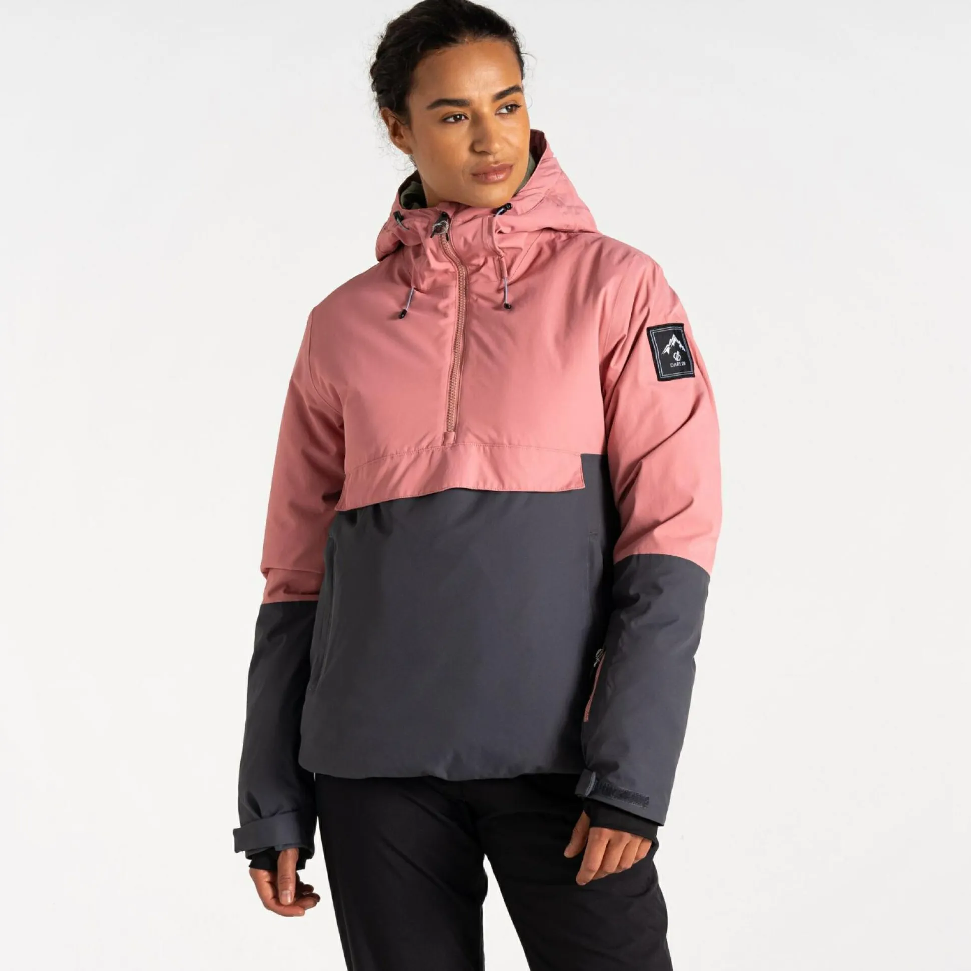 Dare 2b - Women's Snowburst Overhead Ski Jacket | Dusty Rose Grey