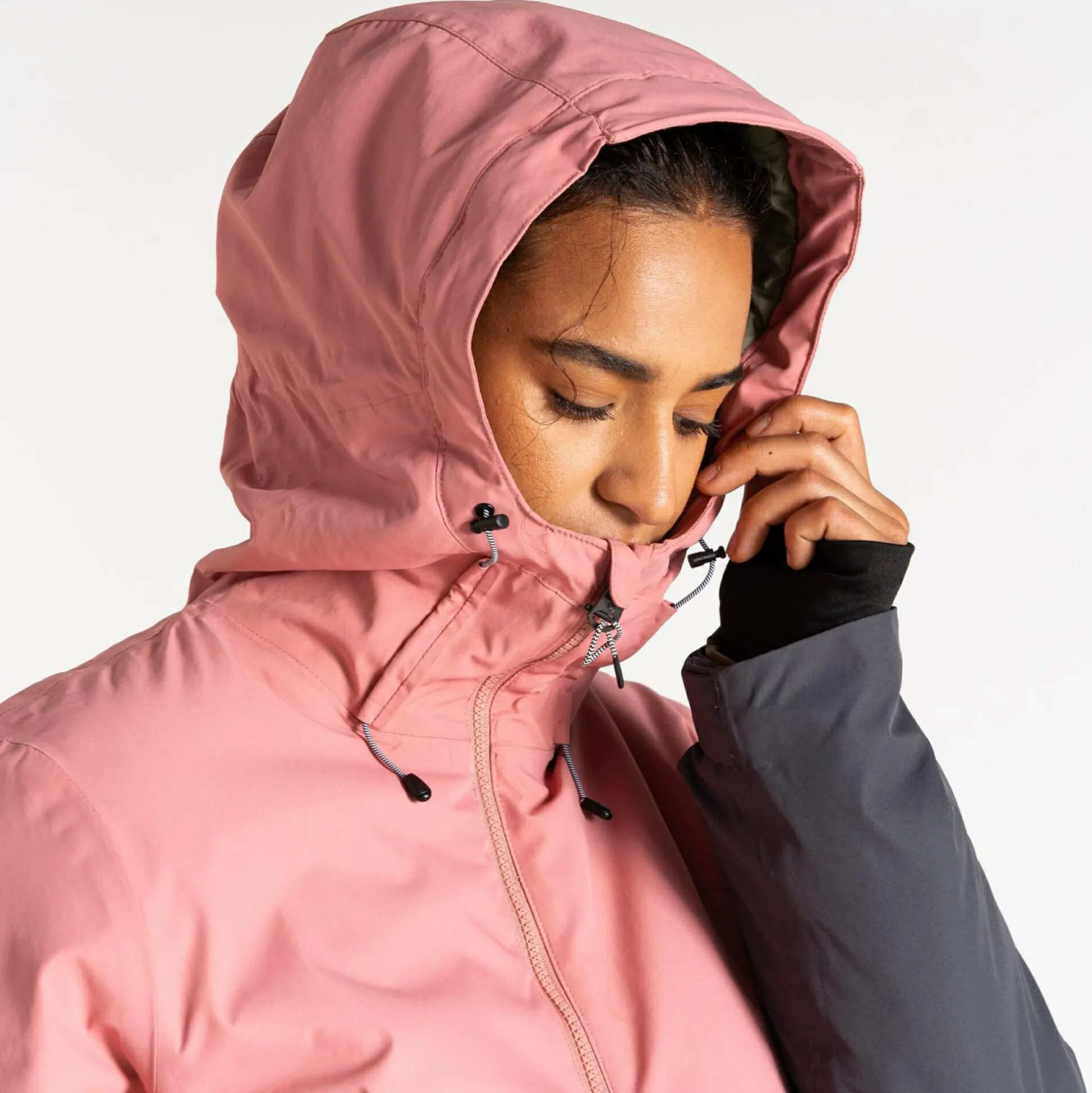 Dare 2b - Women's Snowburst Overhead Ski Jacket | Dusty Rose Grey