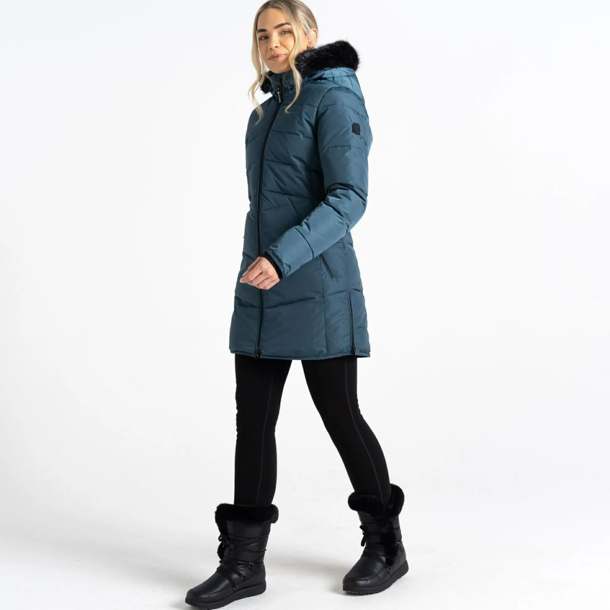 Dare 2b - Women's Striking III Mid Length Padded Jacket | Orion Grey