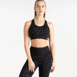Dare 2b - Women's Swift II Sports Bra | Black Dash Animal Print