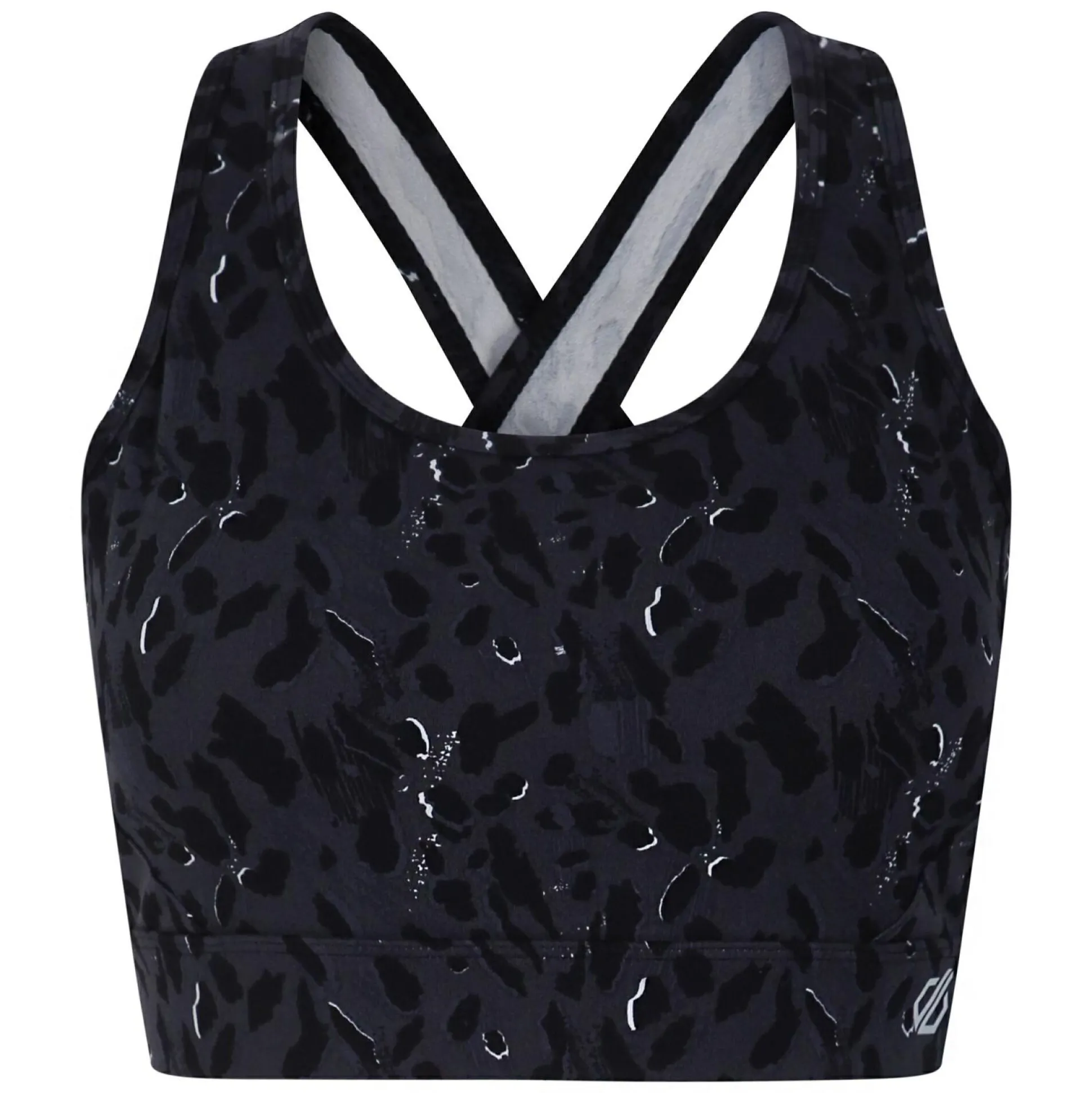Dare 2b - Women's Swift II Sports Bra | Black Dash Animal Print