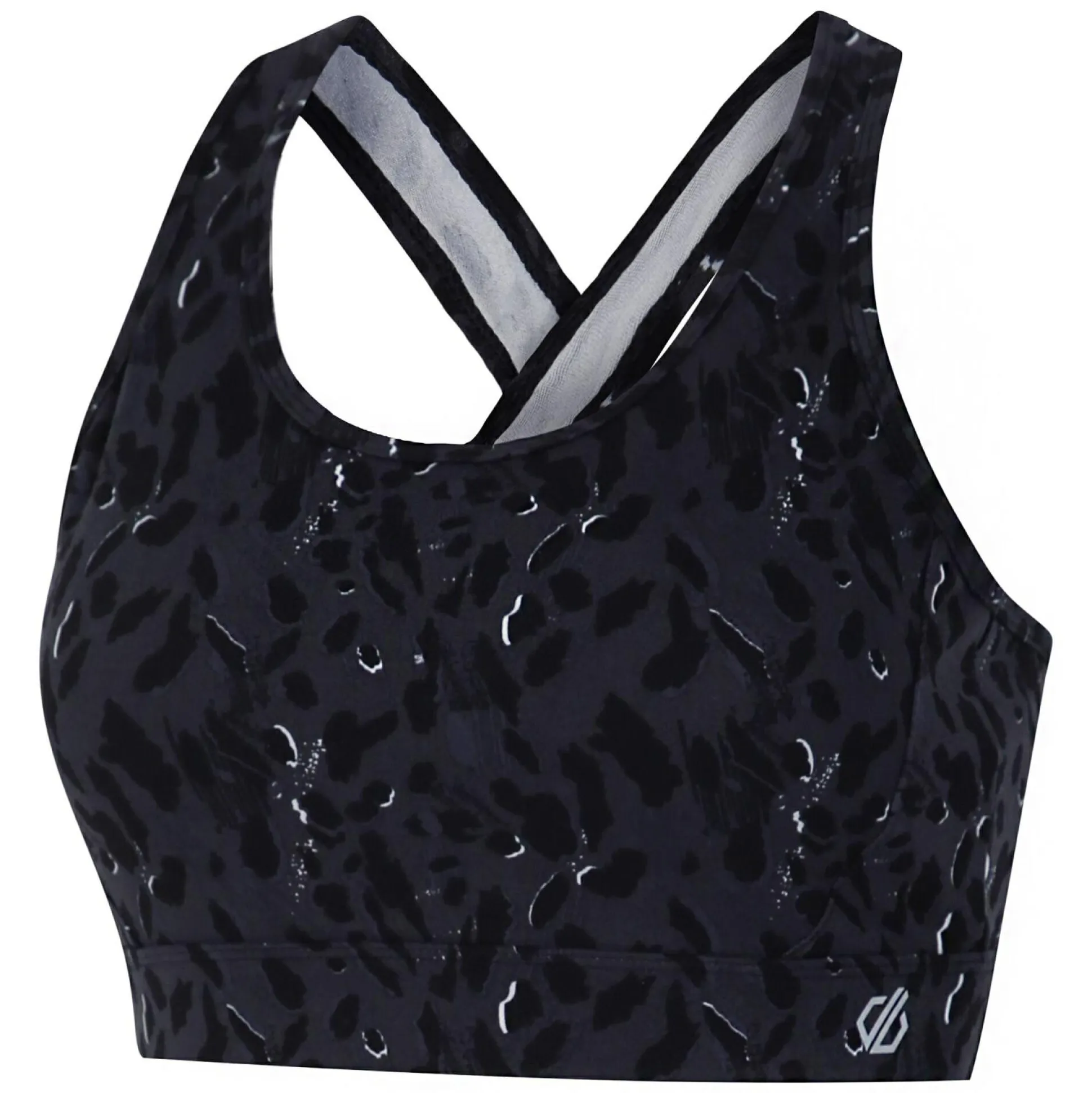 Dare 2b - Women's Swift II Sports Bra | Black Dash Animal Print