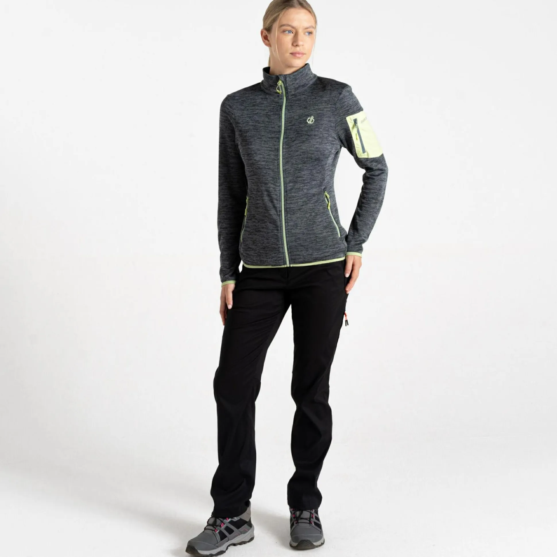 Dare 2b - Women's Torrek Mountain Zip Through Fleece | Grey & Green