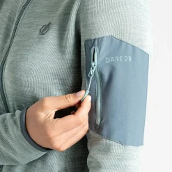 Dare 2b - Women's Torrek Mountain Zip Through Fleece | Aquifer & Peach Bloom