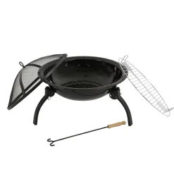 Firepit with Guard | Black
