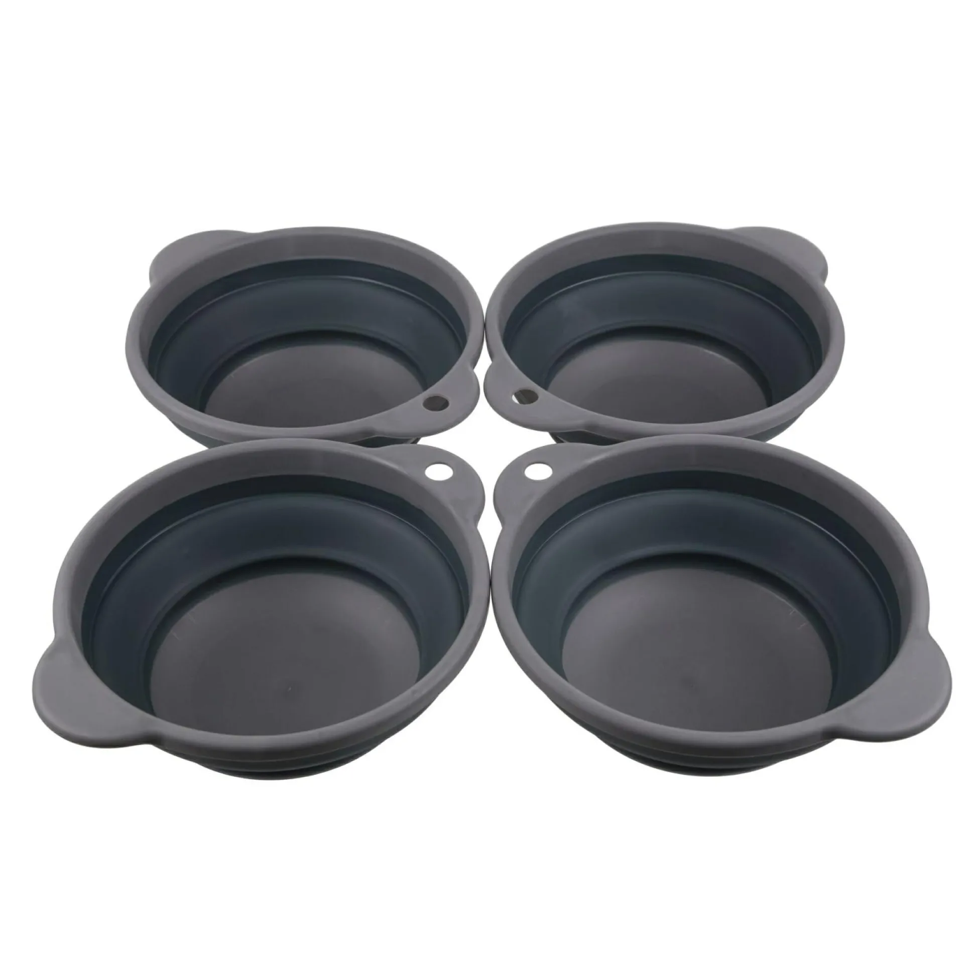 Folding Bowls Set of 4 | Ebony Grey