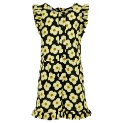 Girls Orla Kiely Playsuit | Spinning Flower Black