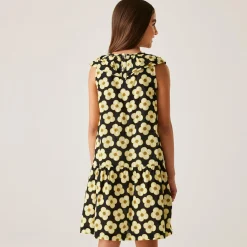 Girls Orla Kiely Sleeveless Dress | Spinning Flower Black