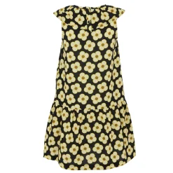 Girls Orla Kiely Sleeveless Dress | Spinning Flower Black