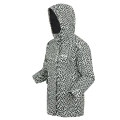 Girls Orla Kiely Swing Waterproof Jacket | Jasmine Flower Black