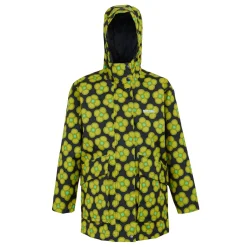 Girls Orla Kiely Swing Waterproof Jacket | Spinning Flower Navy