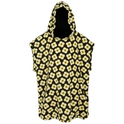 Girls Orla Kiely Towelling Robe | Spinning Flower Black