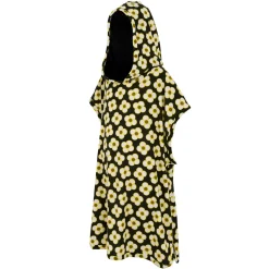 Girls Orla Kiely Towelling Robe | Spinning Flower Black