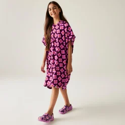 Girls Orla Kiely Towelling Robe | Spinning Flower Morello