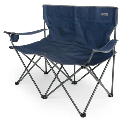 Isla Double Camping Chair with Storage Bag | Navy Blue