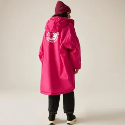 Junior Waterproof Changing Robe | Pink Potion Shell Pink
