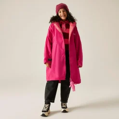 Junior Waterproof Changing Robe | Pink Potion Shell Pink