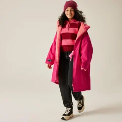 Junior Waterproof Changing Robe | Pink Potion Shell Pink