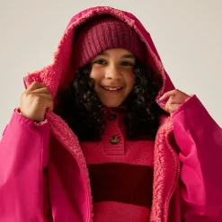 Junior Waterproof Changing Robe | Pink Potion Shell Pink