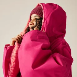 Junior Waterproof Changing Robe | Pink Potion Shell Pink