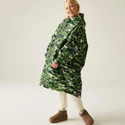 Junior Waterproof Changing Robe | Green