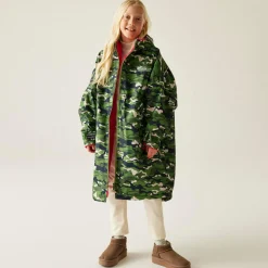 Junior Waterproof Changing Robe | Green