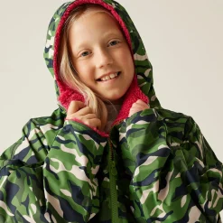 Junior Waterproof Changing Robe | Green