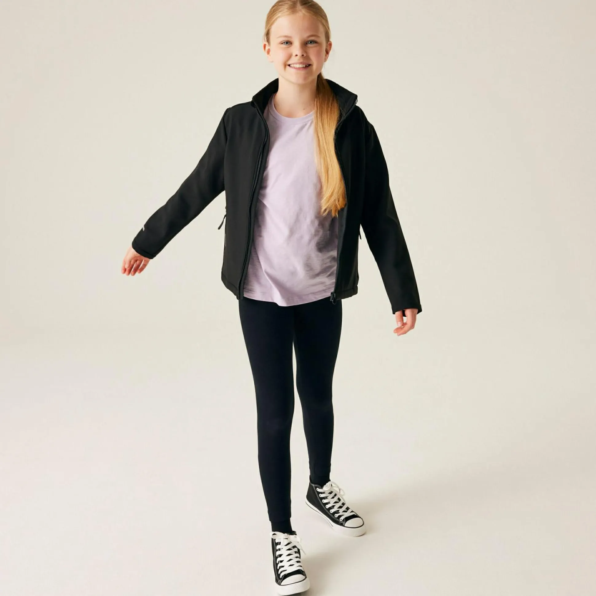 Kids' Ablaze 2-Layer Softshell | Black