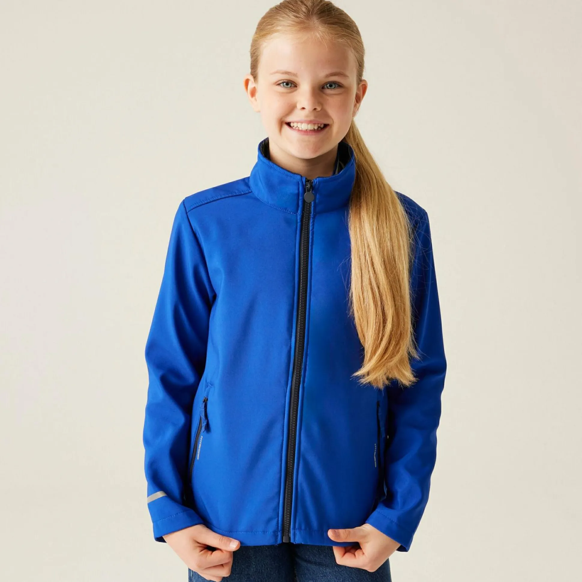 Kids' Ablaze 2-Layer Softshell | New Royal/Navy