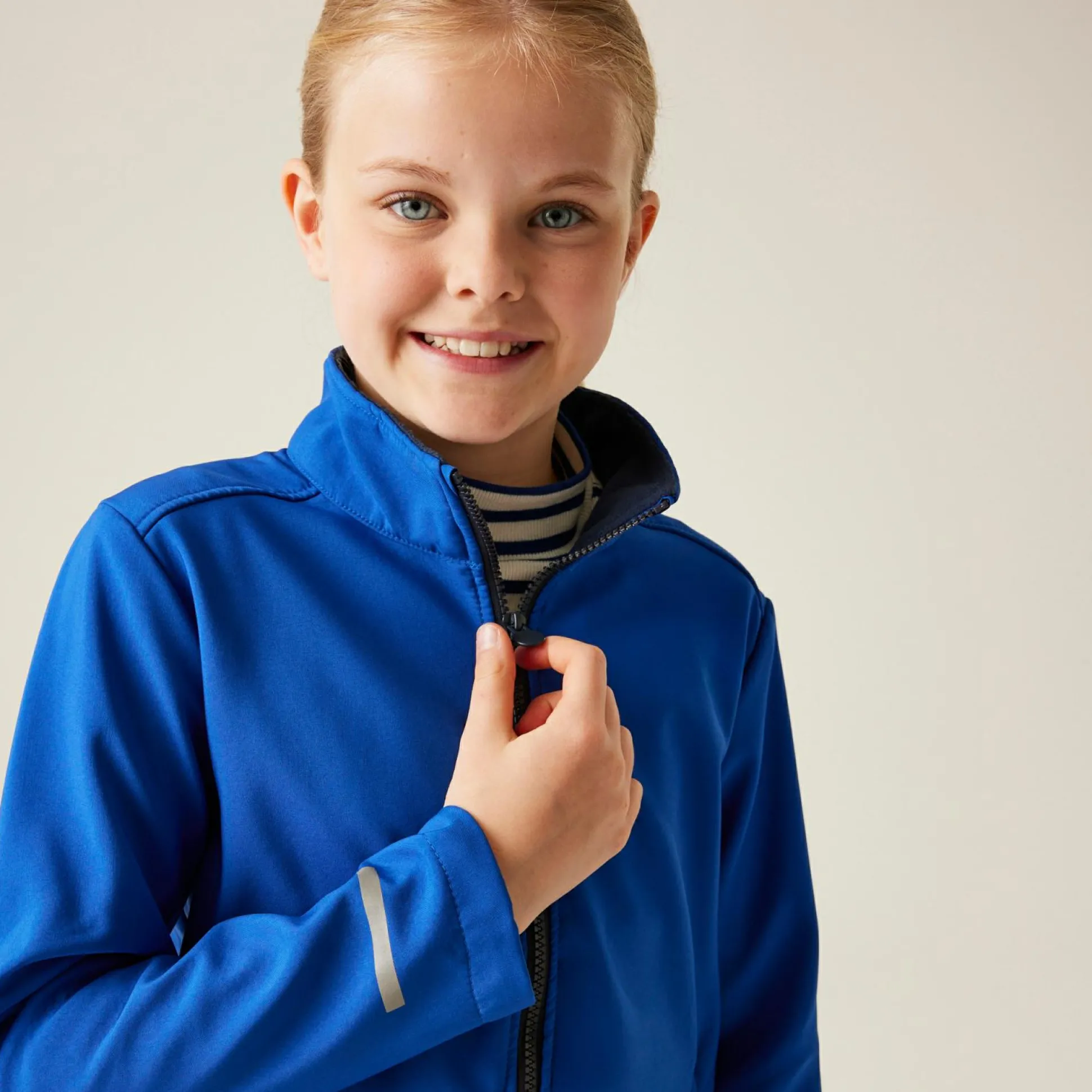 Kids' Ablaze 2-Layer Softshell | New Royal/Navy