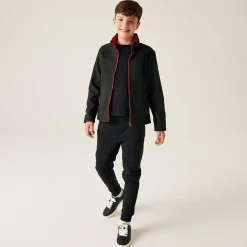 Kids' Ablaze 2-Layer Softshell | Black Classic Red