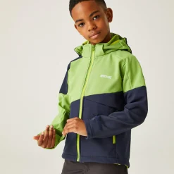 Kids' Acidity VII Softshell Jacket | Piquant Green Navy