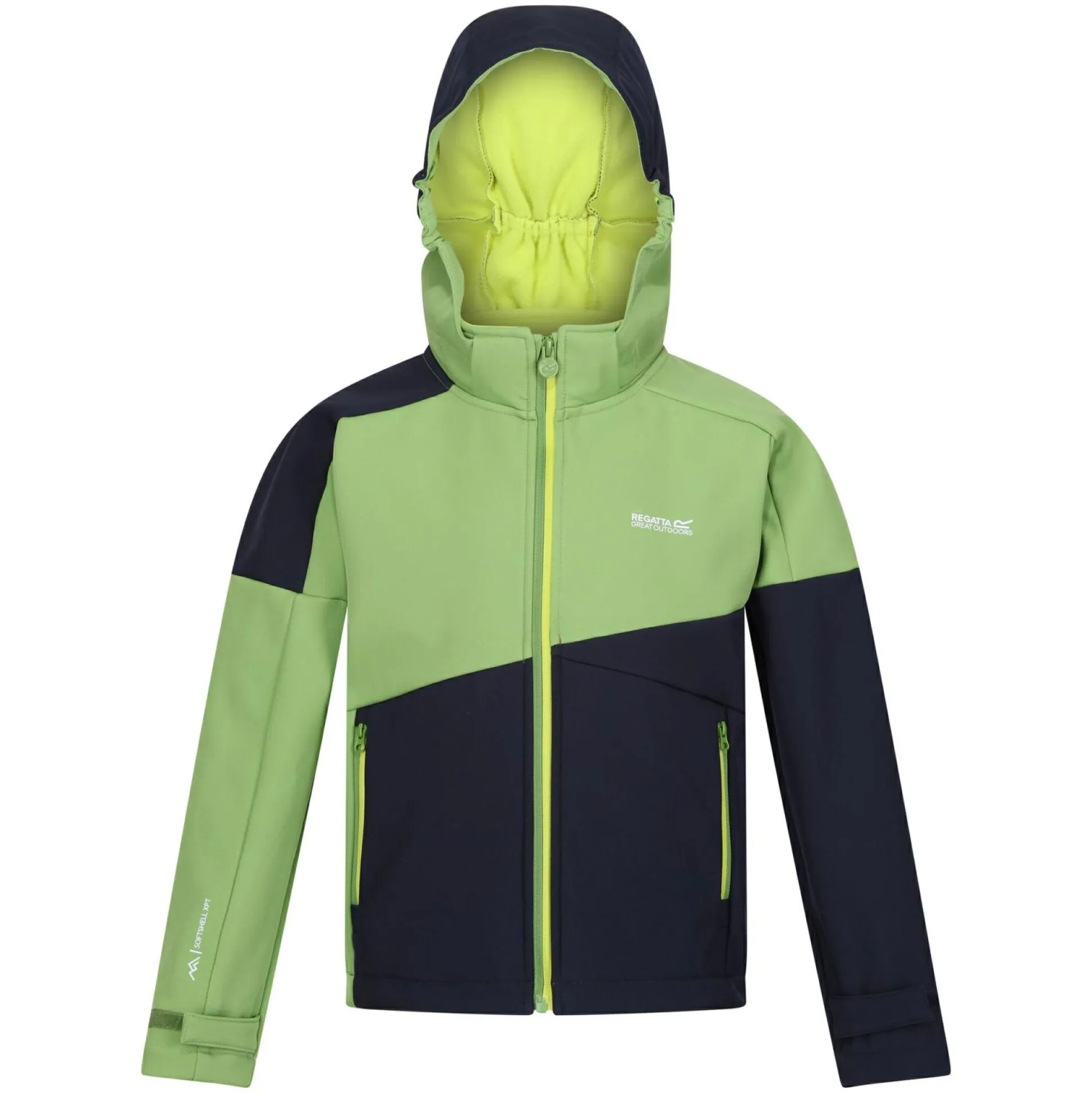 Kids' Acidity VII Softshell Jacket | Piquant Green Navy