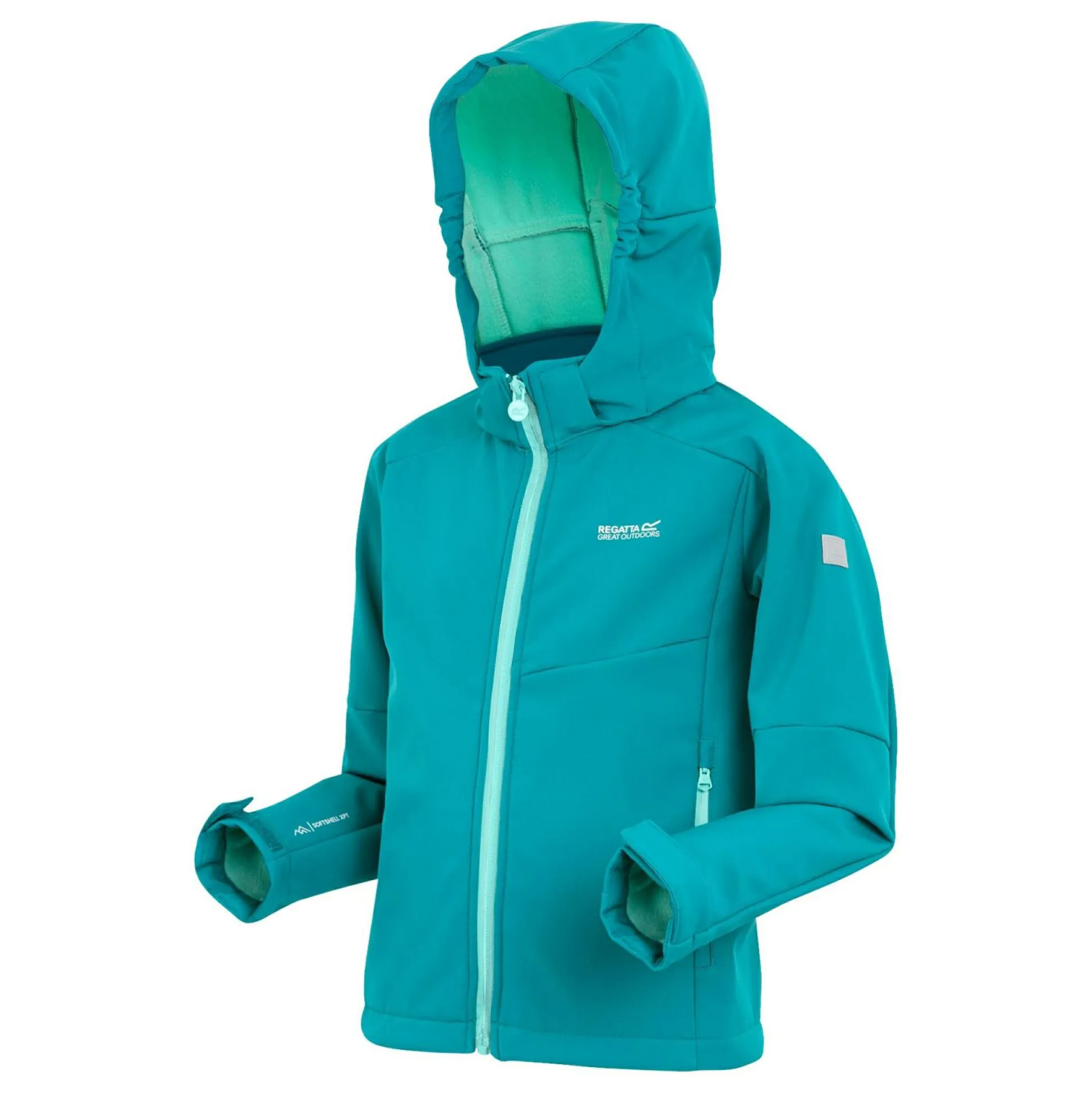 Kids' Acidity VIII Softshell Jacket | Exotic Plume Aruba Blue