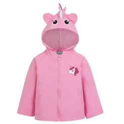 Kids' Animal Print Waterproof Jacket | Luna The Unicorn Sweet Pink