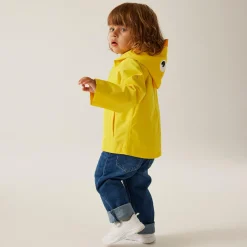 Kids' Animal Print Waterproof Jacket | Pebbles The Duck Sunbeam