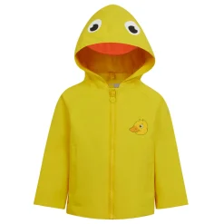 Kids' Animal Print Waterproof Jacket | Pebbles The Duck Sunbeam