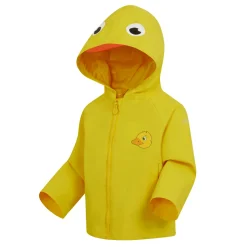 Kids' Animal Print Waterproof Jacket | Pebbles The Duck Sunbeam