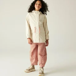 Kids' Ballina Waterpoof Jacket | Light Vanilla Peach Bloomn White Stripe