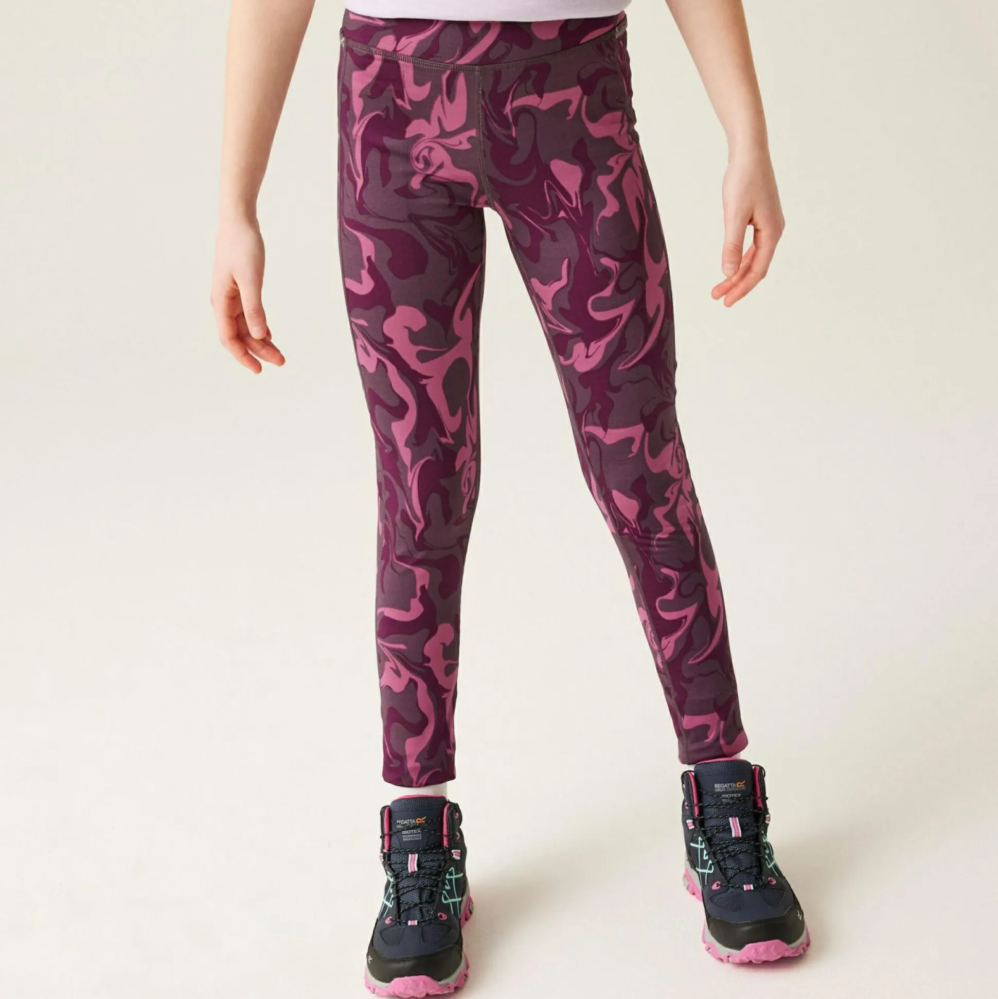 Kids' Barlia Winter Leggings | Deep Plum Marble