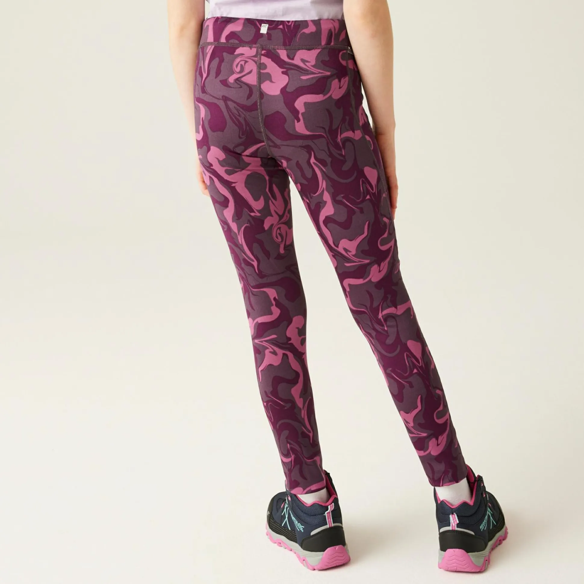 Kids' Barlia Winter Leggings | Deep Plum Marble