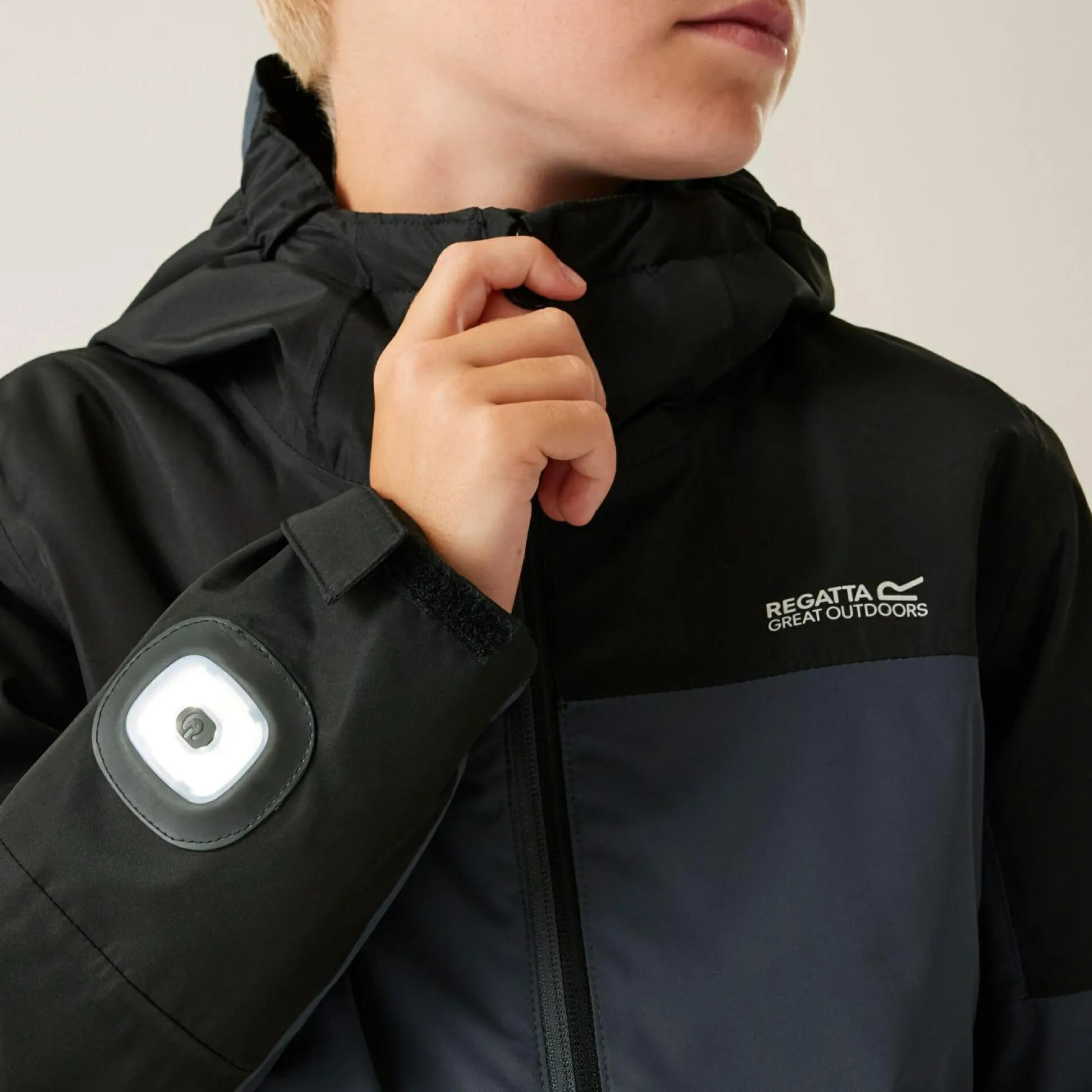 Kids' Beamz IV Waterproof Jacket | Seal Grey Black