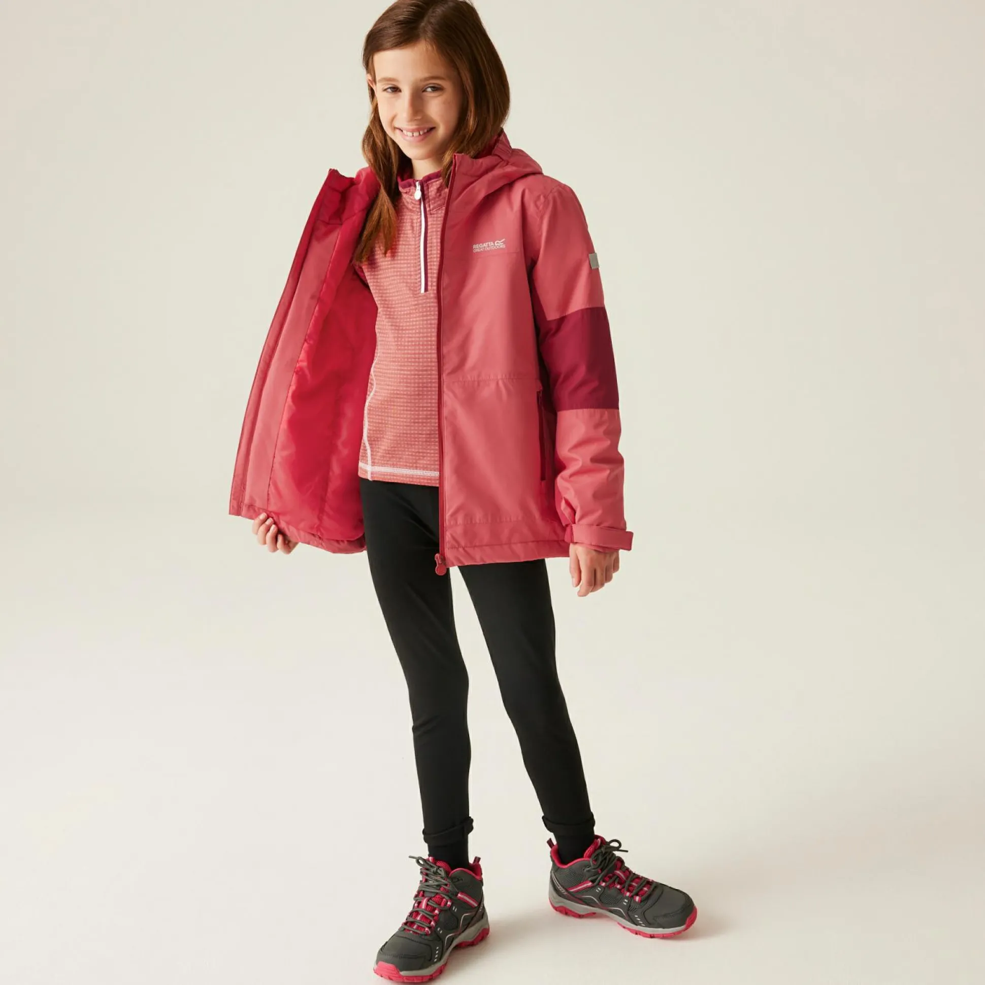 Kids' Beamz IV Waterproof Jacket | Mineral Red Rumba Red
