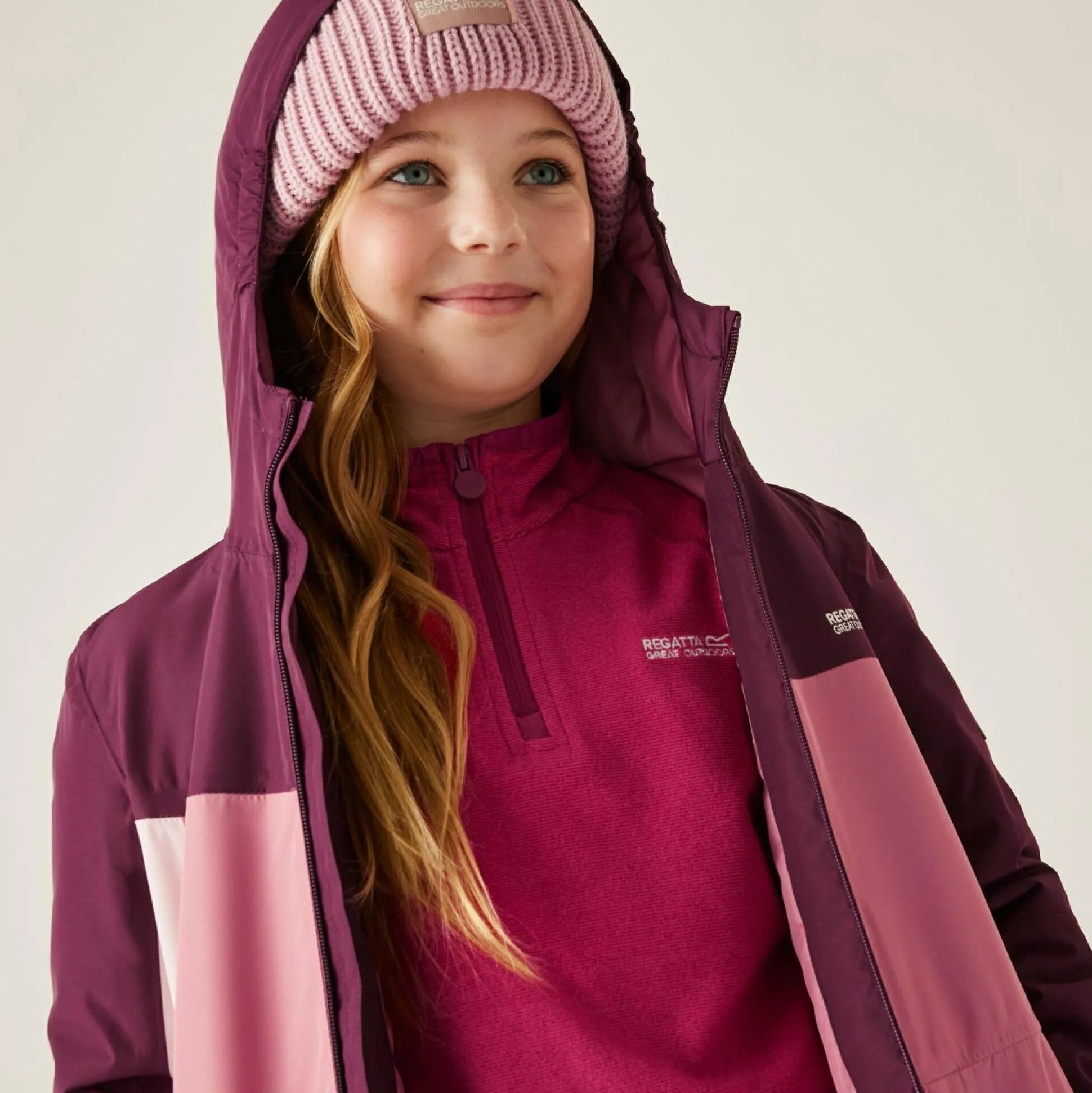 Kids' Beamz Waterproof Insulated Jacket | Dusty Rose