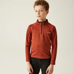 Kids' Berley Half Zip Top | Red Ochre Black