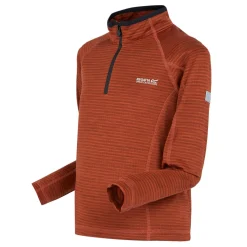 Kids' Berley Half Zip Top | Red Ochre Black