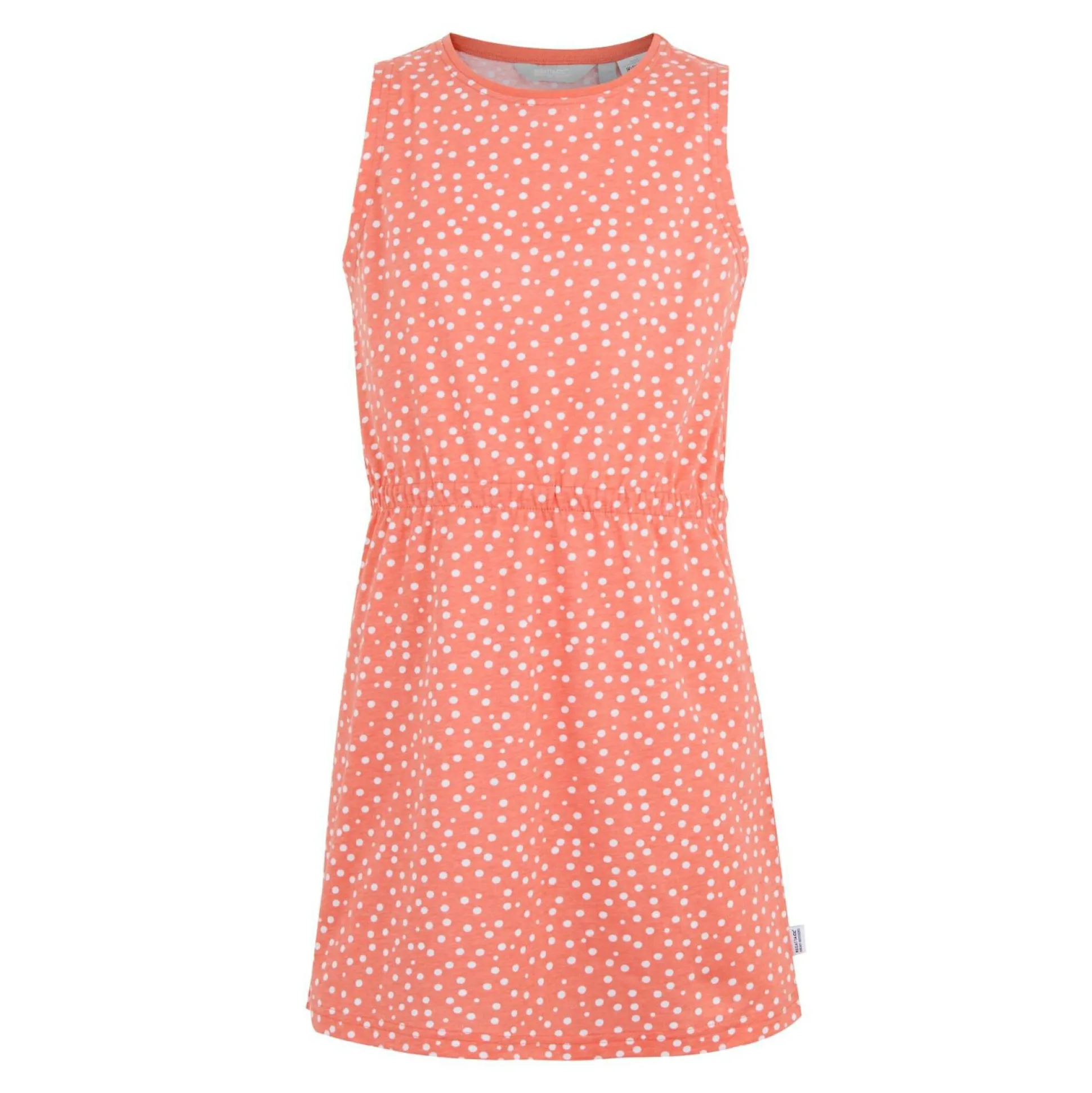 Kids' Beylina Dress | Peach Bloom White Micro Dot