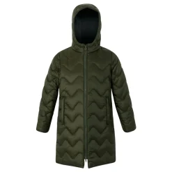 Kids' Cambrie Quilted Jackets | Dark Khaki Black