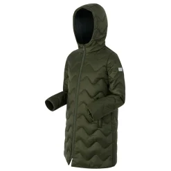 Kids' Cambrie Quilted Jackets | Dark Khaki Black